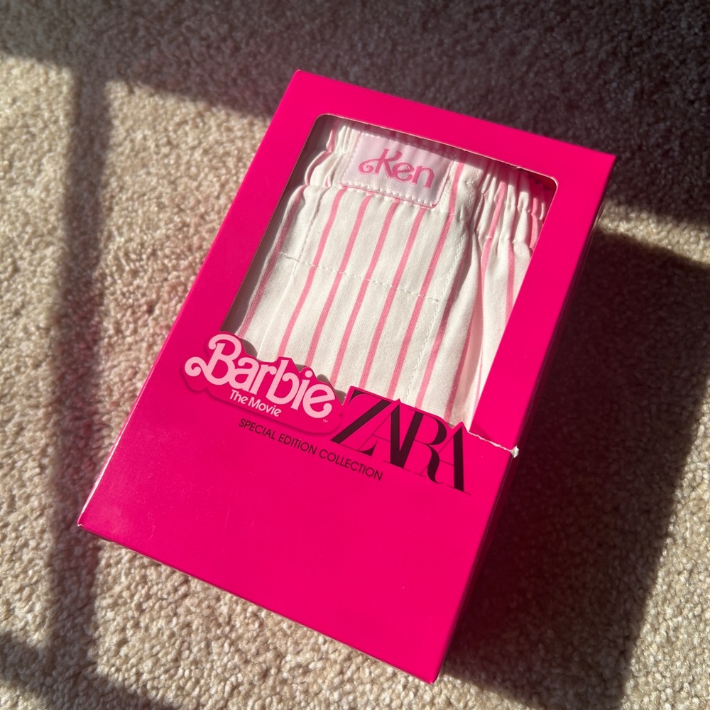 Zara Barbie Collection Ken Striped Boxers